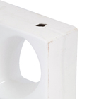 Elemento Vazado Cobogó Floral Branco Acetinado 30x30x8,5cm Essenza