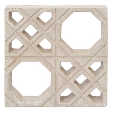 Elemento Vazado Cobogó Árabe Bruto Cinza 39x39x7cm Ecobloco