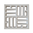 Elemento Vazado Cobogó Egito 39x39x7cm Cinza Strutturare