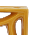 Elemento Vazado Cobogó Estrela do Mar Esmaltado 5 furos Amarelo 19x8x19cm Cerâmica Martins