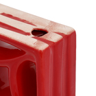 Elemento Vazado Cobogó Estrela do Mar Esmaltado 5 furos Vermelho 19x8x19cm Cerâmica Martins