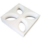 Elemento Vazado Cobogó Folha Branco 24,5x24,5x6cm MCK