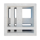 Elemento Vazado Cobogó Fusion Cinza 30x30x9cm Lajes São Francisco