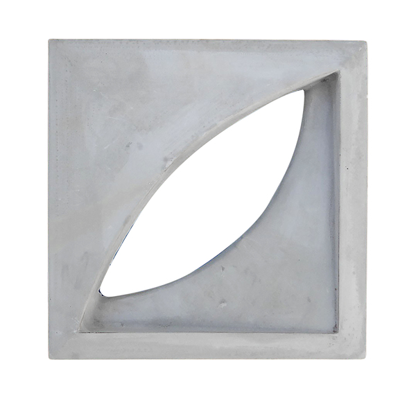 Elemento Vazado Cobogó Grego Cinza 30x30x3,5cm Lajes São Francisco