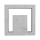 Elemento Vazado Cobogó Inovar Cinza 30x30x3,5cm Lajes São Francisco