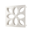 Elemento Vazado Cobogó Margarida Esmaltado com brilho 8 Furos 30x30x8cm Essenza