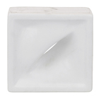 Elemento Vazado Cobogó Pétala Branco Acetinado 19x19x8cm Essenza