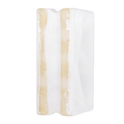 Elemento Vazado Cobogó Rama Esmaltado 4 furos Branco 16x7,5x23cm Cerâmica Martins