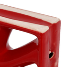 Elemento Vazado Cobogó Rama Esmaltado 4 furos Vermelho 16x7,5x23cm Cerâmica Martins
