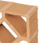 Elemento Vazado Cobogó Rústico Bruto 5 furos Rústico 18x7x18cm Cerâmica Martins