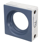 Elemento Vazado Cobogó Solar Azul Jeans Acetinado 19x19x8cm Essenza