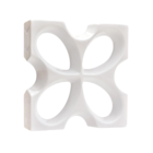 Elemento Vazado Cobogó Trevo Esmaltado com brilho 8 Furos 30x30x8cm Essenza