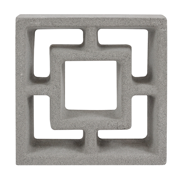 Elemento Vazado Cobogó Vintage Cinza 24x24cm NeoRex