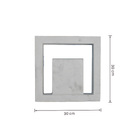 Elemento Vazado de Concreto 30x30cm Cinza Inovar Lajes São Francisco