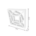 Elemento Vazado de Concreto Natural 40x40cm Branco 19-4 Pontas Stone Plus