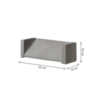 Elemento Vazado de Concreto Natural 10x29cm Cinza Veneziana NeoRex