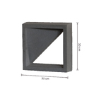 Elemento Vazado de Concreto Natural 30x30cm Cinza Triângulo Strutturare