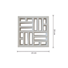 Elemento Vazado de Concreto Natural 39x39cm Cinza Egito Strutturare