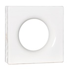 Elemento Vazado Lua Esmaltado Branco 25x25x8cm Cerâmica Martins