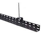 Eletrocalha perfurada tipo u 50x50x3000mm #24 cor Preta Seb B