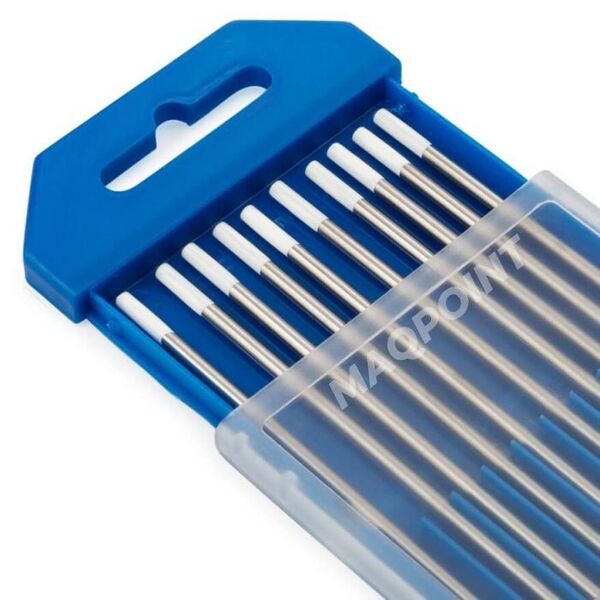 Eletrodo De Tungstênio 0 8% De Zircônio Ponta Branca 1 6mm 1