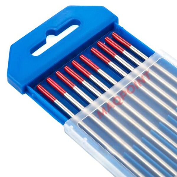 Eletrodo De Tungstênio 2% Tório Ponta Vermelha 2 4mm 1 Unidad