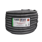 Eletroduto Corrugado Cinza 3/4" X 50m PVC Antichamas Tubos Br