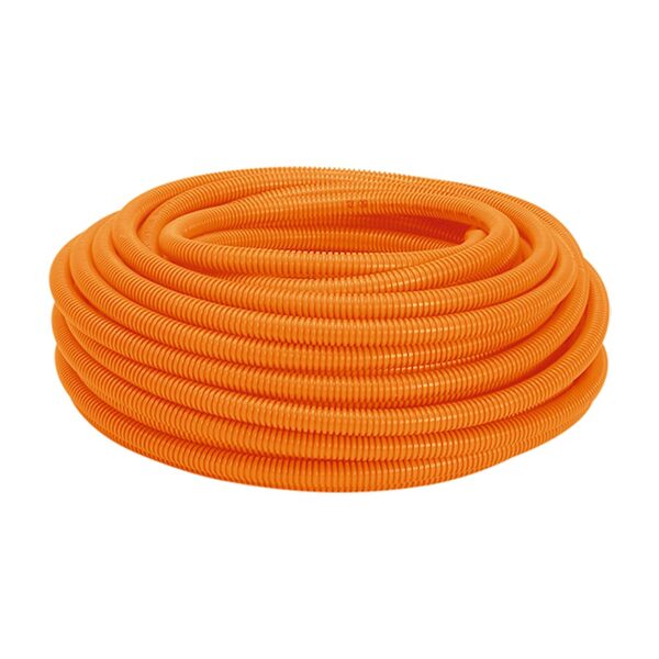 Eletroduto Corrugado Reforcado 50m 25mm Amanco Laranja