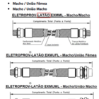 Eletroduto Flex Exd C/m 1/2 X 1200mm Npt À Prova De Explosão