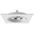 Embutido Ar111 Simples Quadrado Recuado Bco 17x17x4,3cm