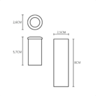 Embutido De Solo Germany Nano Led 0,5w Bivolt 3000k - Luz Ama
