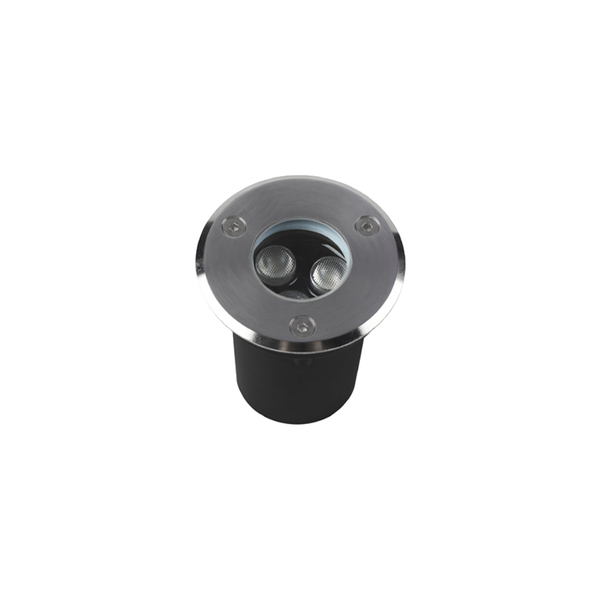 Embutido De Solo Led Astraled Es-6901 3w Bivolt Prata 3000k L