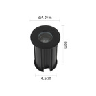 Embutido De Solo Led Nordecor Mies 6441 2w Bivolt Preto 3000k