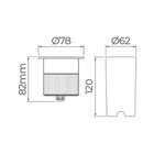 Embutido De Solo Led Stella Focco 10w Bivolt Inox 3000k Luz A