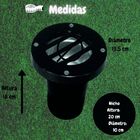 Embutido De Solo Par 20 Com Grade (227) Preto