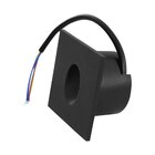 Embutido Led 3w Balizador Parede Quadrado Bco Quente - Preto
