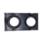 Embutido Par20 Duplo Recuado Preto 12,7x24,5x3,5cm