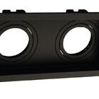 Embutido Par20 Duplo Recuado Preto 12,7x24,5x3,5cm