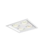 Embutido Par20 Quadruplo Recuado Branco 29x29cm