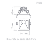 Embutido Recuado Angular Angle 25° Mr11 15w Sth8960br Stella