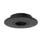 Embutido Redondo Face Plana Ar70 Preto - Interlight