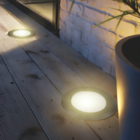 Embutido Solo LED Externo Luz Amarela Cob de Embutir Preto 1W IP67 Bivolt Plástico Gaya