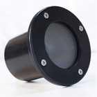 Embutido Solo Pequeno Preto Refletor P/ Lâmpada Gu10 Mr16 St3