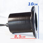 Embutido Solo Pequeno Preto Refletor P/ Lâmpada Gu10 Mr16 St3