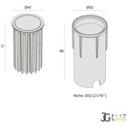 Embutido Solo Piso Led 5w Ip67 Preto 3481 - Fe Interlight