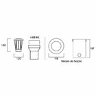 Embutido Solo Redondo Dresden 18,5cm Germany Preto