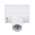 Emenda Calha Moldura 28 Branca Calha Forte