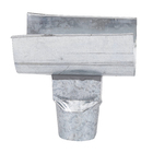 Emenda com Bocal 3" Platibanda Galvanizada C28 Calha Forte