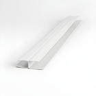 Emenda H de PVC 5x12cm Branco New Plast
