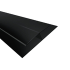 Emenda H para Forro PVC Preto 6m Liso Plasbil